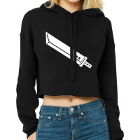 Buster Sword   Minimalist  Final Fantasy 7 Cropped Hoodie | Artistshot