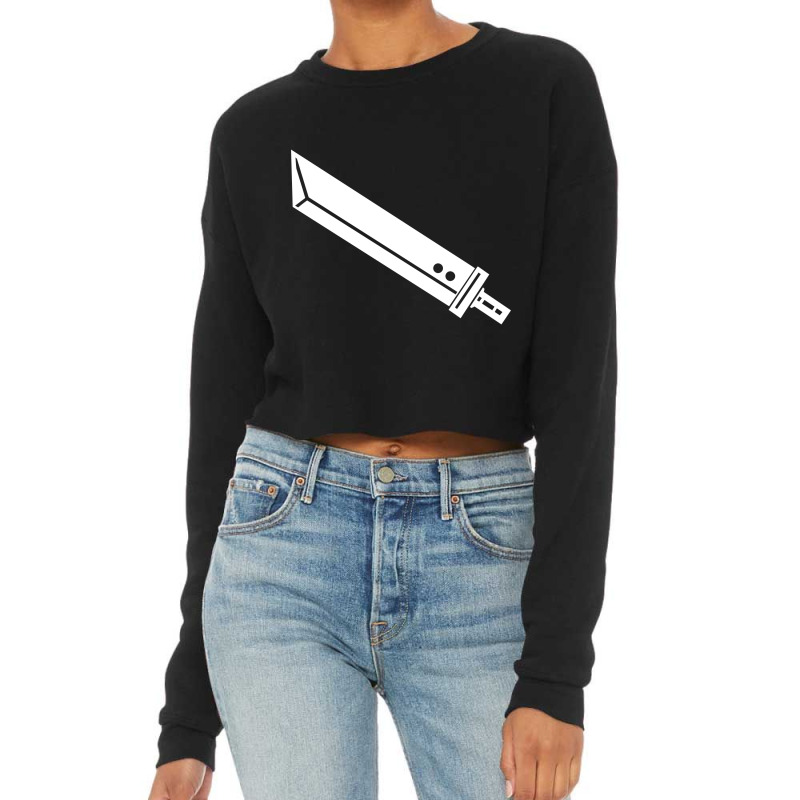 Buster Sword   Minimalist  Final Fantasy 7 Cropped Sweater by jammuter | Artistshot