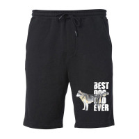 Best Dog Dad Ever Siberian Husky Dog Lovers Fleece Short | Artistshot