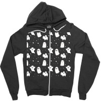 Ghost Pattern T  Shirtcute Ghost T  Shirt Zipper Hoodie | Artistshot