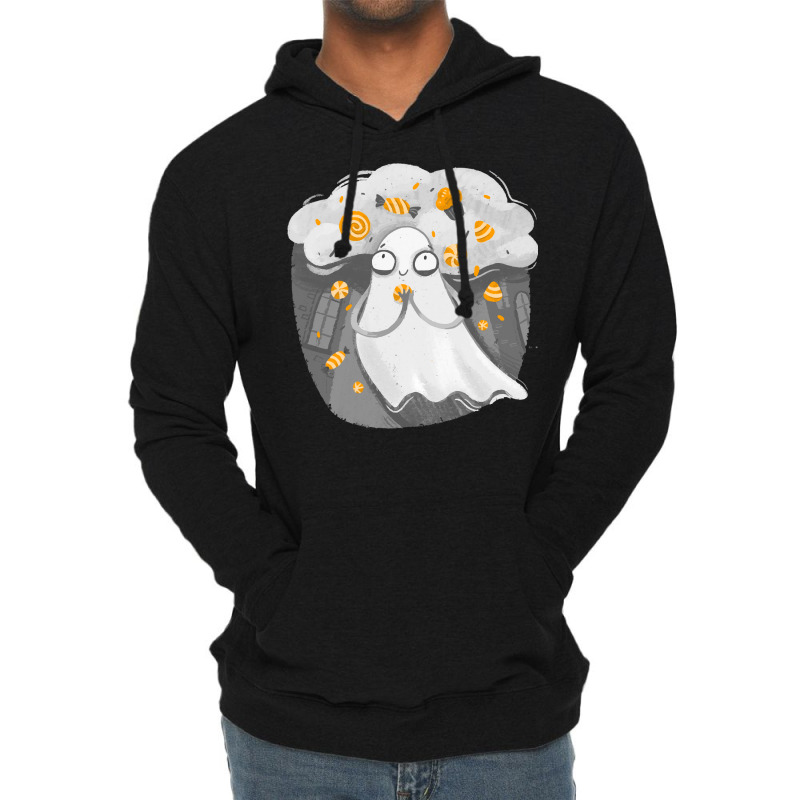 Ghost T  Shirt Cute Little Ghost T  Shirt Lightweight Hoodie by orangesagreement | Artistshot