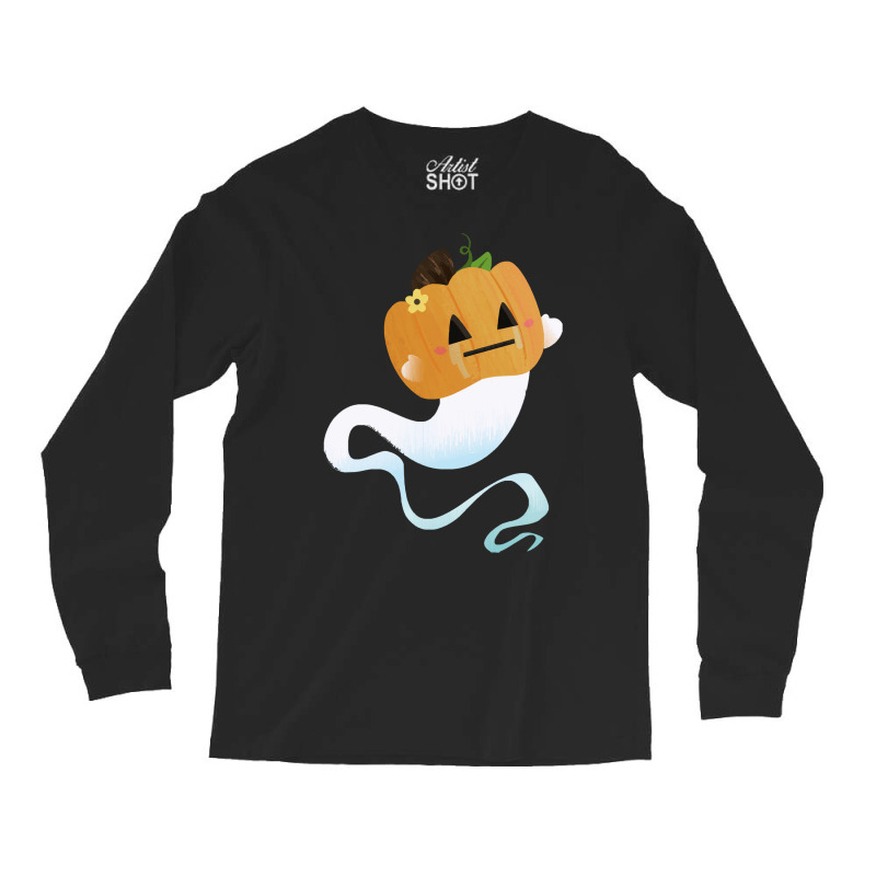 Ghost T  Shirt Pumpkin Head Ghost T  Shirt Long Sleeve Shirts by orangesagreement | Artistshot