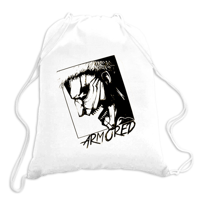 Armored Titan Titan Drawstring Bags | Artistshot