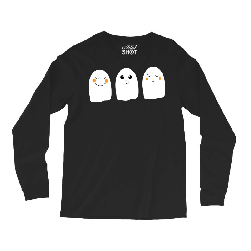 Ghosts T  Shirt Cute Ghosts T  Shirt Long Sleeve Shirts by orangesagreement | Artistshot