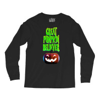 Great Pumpkin T  Shirt Great Pumpkin Believer In 3 D T  Shirt Long Sleeve Shirts | Artistshot