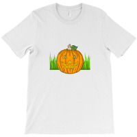 Pumpkin On The Grass T-shirt | Artistshot