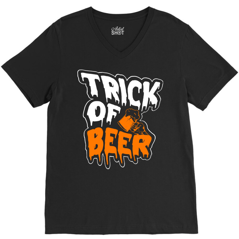 Halloween Beer T  Shirthalloween Beer T  Shirt V-Neck Tee by orangesagreement | Artistshot