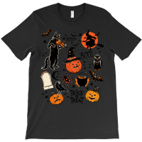 Halloween Black Cat T  Shirt Halloween Black Cat Boo Boo Trick Or Trea T-shirt | Artistshot