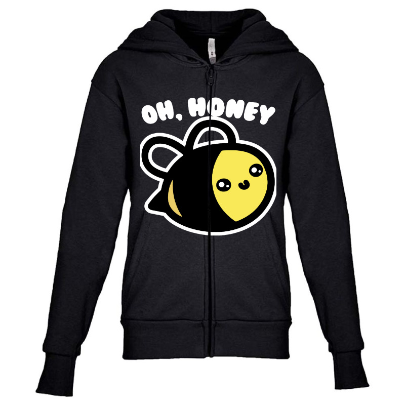 Oh Honey Bee Parody Youth Zipper Hoodie | Artistshot