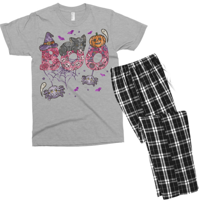 Halloween Cat Boo Halloween Costume T  Shirt Halloween Cat Boo Hallowe Men's T-shirt Pajama Set by orangesagreement | Artistshot