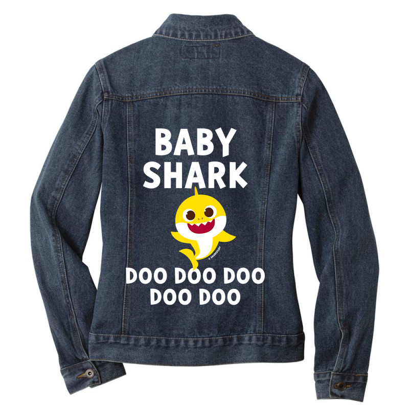 Kids Pinkfong Baby Shark Official Ladies Denim Jacket by moonlight2270 | Artistshot