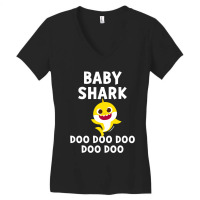 Kids Pinkfong Baby Shark Official Women's V-neck T-shirt | Artistshot