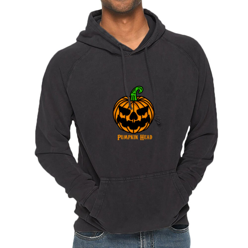 Pumpkin Head Vintage Hoodie by mshel tyan | Artistshot