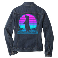 Marmot Pastel Goth Vaporwave T Shirt Ladies Denim Jacket | Artistshot