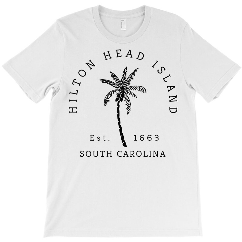 Retro Cool Original Hilton Head Island Palm Tree Novelty Art T Shirt T-Shirt by RolaLuken | Artistshot