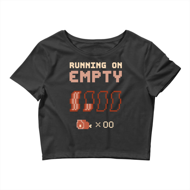 Running On Empty  Bacon Crop Top by jammuter | Artistshot