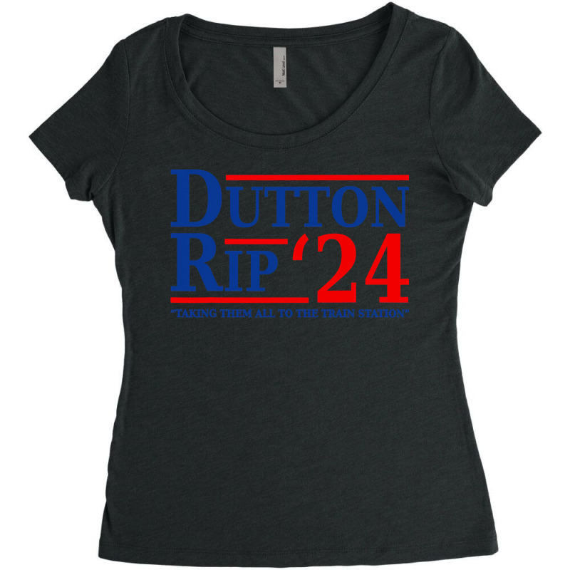 Dutton Rip 2024 , Taking Them All To The Train Station Women's Triblend Scoop T-shirt by VictorCruz | Artistshot