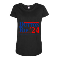 Dutton Rip 2024 , Taking Them All To The Train Station Maternity Scoop Neck T-shirt | Artistshot