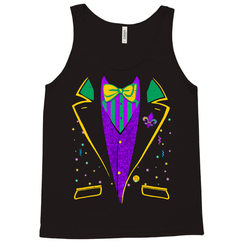 Mardi Gras Tuxedo Costume  Carnival Parade Design Tank Top | Artistshot