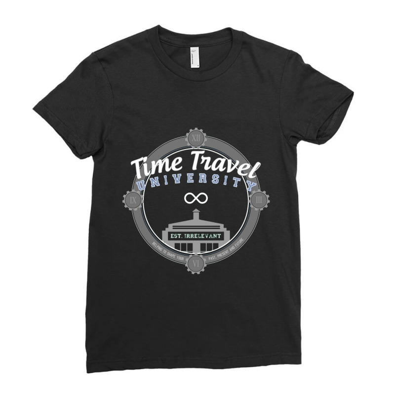 Time Travel University  Back To The Future Ladies Fitted T-Shirt by jammuter | Artistshot