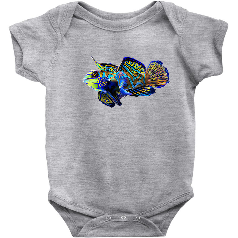 Womens Mandarin Goby Dragonet Saltwater Reef Aquarium Fish Tank V Neck Baby Bodysuit by CrespinoEllawyn | Artistshot