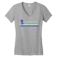 Tynemouth North Tyneside Seaside Holiday Retro Surf T Shirt Women's V-neck T-shirt | Artistshot