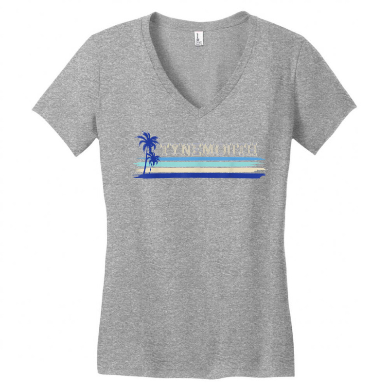 Tynemouth North Tyneside Seaside Holiday Retro Surf T Shirt Women's V-Neck T-Shirt by cheesebroughbrensen | Artistshot