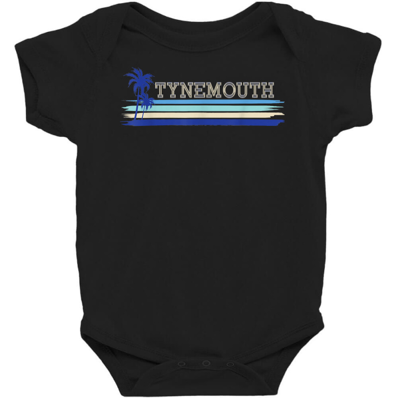 Tynemouth North Tyneside Seaside Holiday Retro Surf T Shirt Baby Bodysuit by cheesebroughbrensen | Artistshot