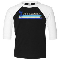 Tynemouth North Tyneside Seaside Holiday Retro Surf T Shirt Toddler 3/4 Sleeve Tee | Artistshot