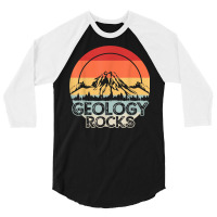 Geology Rocks Geologist Retro Gift T Shirt 3/4 Sleeve Shirt | Artistshot