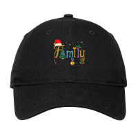 Family Letters Christmas Style Love My Family Christmas Adjustable Cap | Artistshot