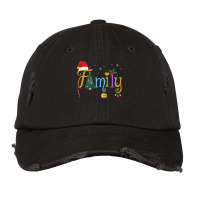 Family Letters Christmas Style Love My Family Christmas Vintage Cap | Artistshot