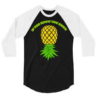 Upside Down Pineapple Shirt Sharing Swinger T Shirt 3/4 Sleeve Shirt | Artistshot