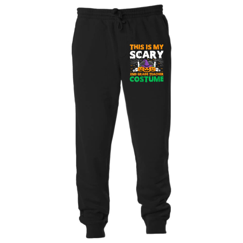 Womens Funny This Is My Scary 2nd Grade Teacher Costume Halloween Gift Unisex Jogger | Artistshot