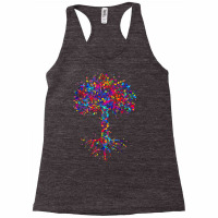 Dna Tree Life Watercolor Genetic Biologist Science Earth Day T Shirt Racerback Tank | Artistshot