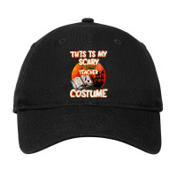 Womens This Is My Scary 4th Grade Teacher Costume Halloween Party Char Adjustable Cap | Artistshot