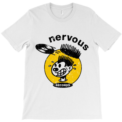 Vintage Nervous Vinyl T-shirt Designed By Farasyakia