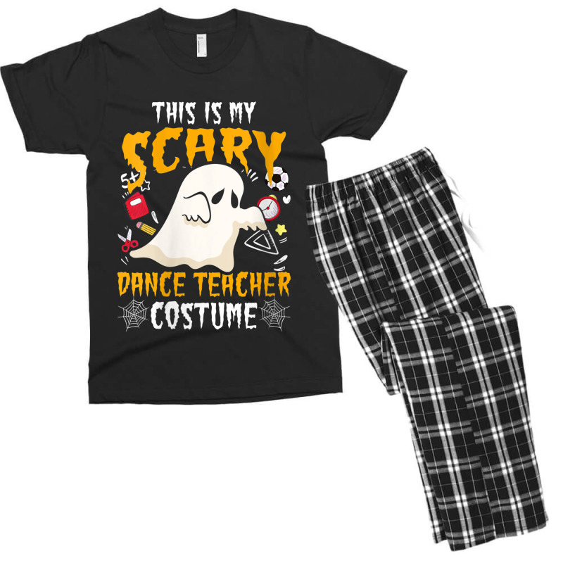 Womens This Is My Scary Dance Costume Teacher Halloween Lover Gift Men's T-shirt Pajama Set | Artistshot