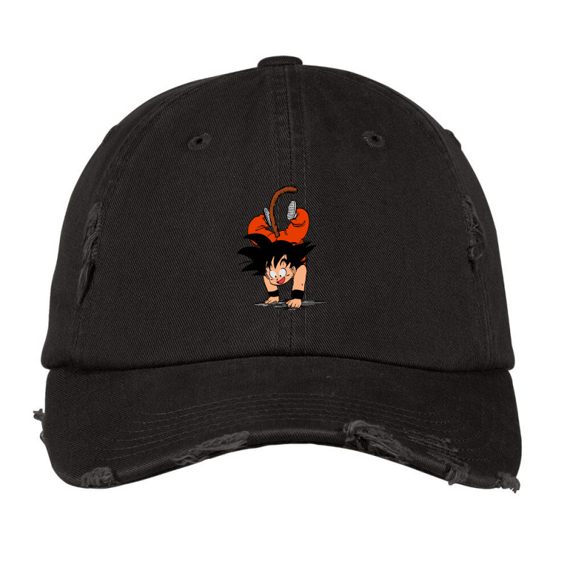 Goku Funny Vintage Cap by Pixel kon | Artistshot