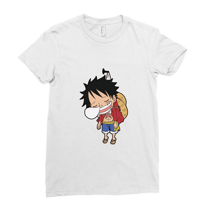 One Piece Funny Ladies Fitted T-Shirt by Pixel kon | Artistshot