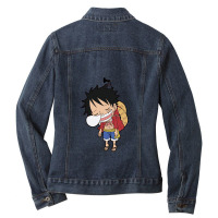 One Piece Funny Ladies Denim Jacket | Artistshot