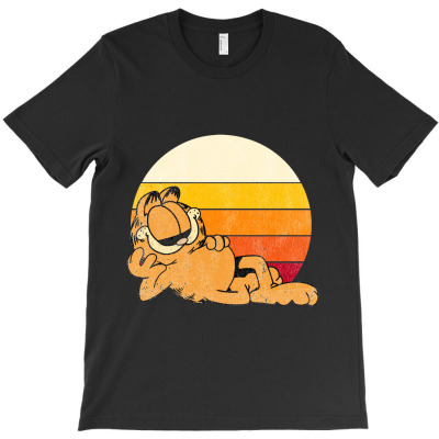 Vintage Sunset Garfield T-shirt Designed By Farasyakia