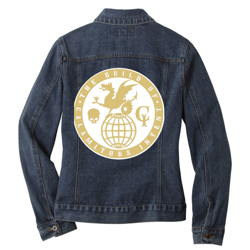 Guild Of Calamitous Intent Ladies Denim Jacket by apolitery | Artistshot