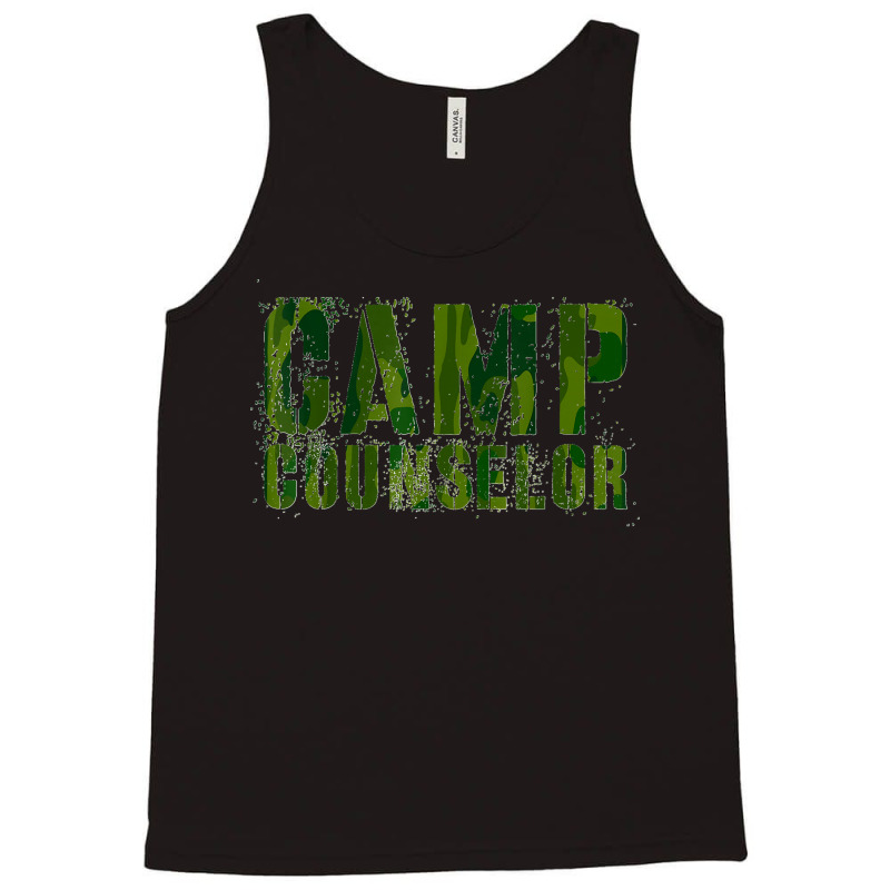 Camo Camp Counselor Summer Teacher Instructor Coach 2022 Tank Top | Artistshot