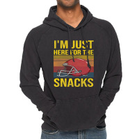 Im Just Here For The Snacks Women Football Gameday Vintage Hoodie | Artistshot