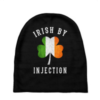 Womens Funny Irish By Injections   St Patricks Day Gift Vneck Baby Beanies | Artistshot