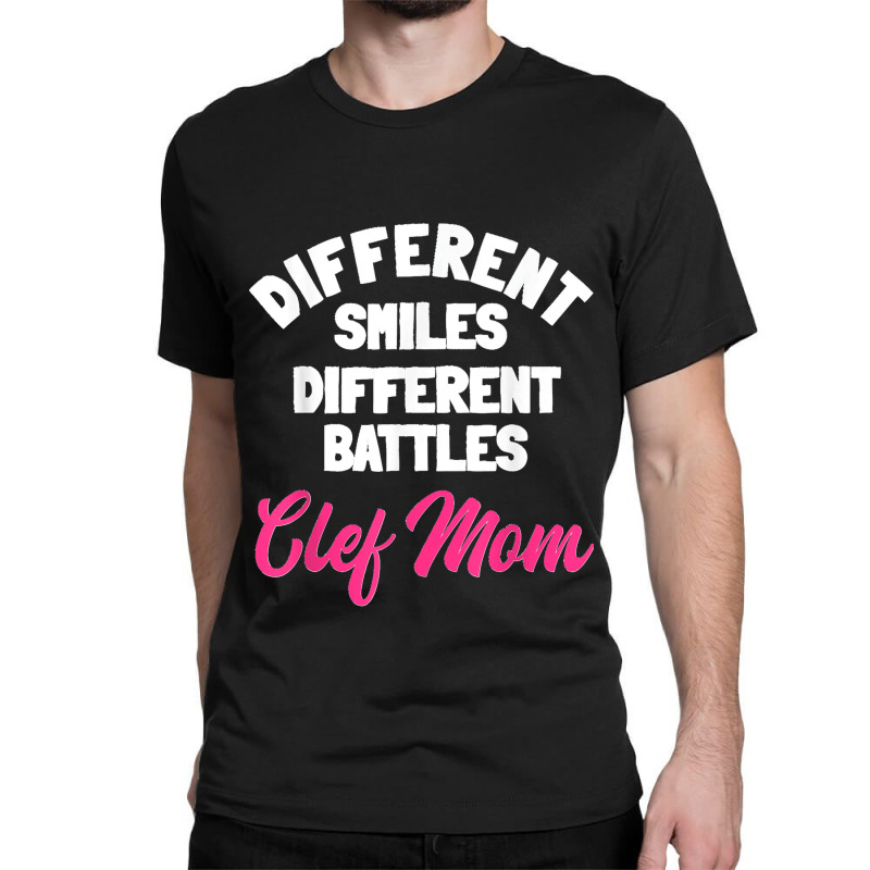 Cleft Lip Palate Strong Smile Pink Awareness Mother's Day Classic T-shirt by EaglesonBonnie | Artistshot