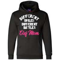 Cleft Lip Palate Strong Smile Pink Awareness Mother's Day Champion Hoodie | Artistshot