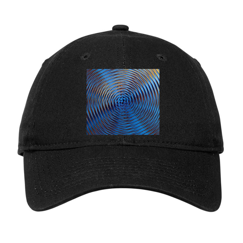 3d Illustration Hypnotic Pattern Abstract Blue Adjustable Cap by Norman B | Artistshot