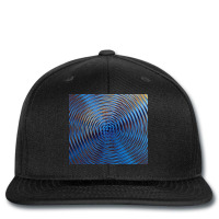 3d Illustration Hypnotic Pattern Abstract Blue Printed Hat | Artistshot